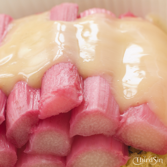 Handmade Belgian Milk Chocolate Bar – Rhubarb & Custard Confession (100g)